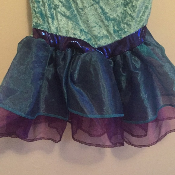 🦋 NWT Girls Aqua Dancer Costume - Picture 4 of 5